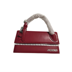 Jacquemus Le Chiquito Long Boucle Red Handbag