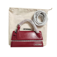 Jacquemus Le Chiquito Long Boucle Red Handbag