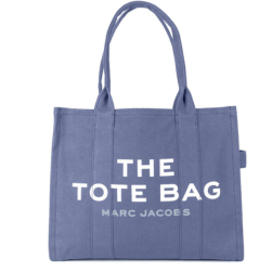 Marc Jacobs Sky Blue The Large Tote Bag for women, featuring a spacious design with sturdy handles and a chic, minimalist aesthetic. Crafted from durable materials, this bag combines functionality and style, making it perfect for everyday use."