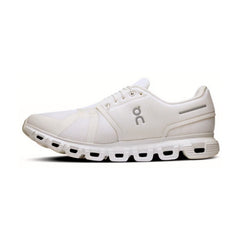 "On Running Cloud 6 All White lightweight running shoes with CloudTec® sole and breathable mesh for all-day comfort and performance"