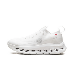 On Running Cloudtilt LOEWE All White sneakers – luxury minimalist performance shoes with breathable mesh upper and CloudTec® cushioning