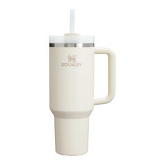 Stanley The Quencher H2.0 Travel Tumbler Cream 2.0 40 OZ
Stanley stainless steel tumbler with a handle and reusable straw