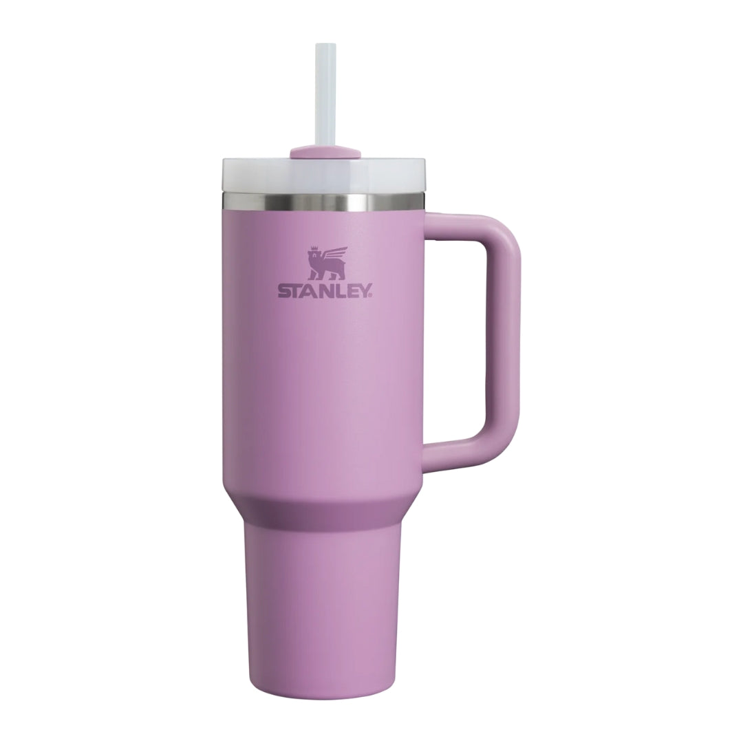 Stanley The Quencher H2.0 Travel Tumbler Lilac 40 OZ
Stanley stainless steel tumbler with a handle and reusable straw