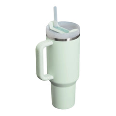 Stanley The Quencher H2.0 Travel Tumbler Mist 40 OZ
Stanley stainless steel tumbler with a handle and reusable straw
