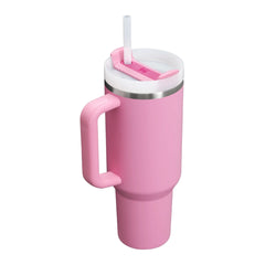 Stanley The Quencher H2.0 Travel Tumbler Peony 40 OZ
Stanley stainless steel tumbler with a handle and reusable straw
