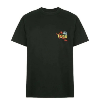 Travis Scott Astroworld Wish You Were Here Tour T-shirt Look Mom I Can Fly Small "Small T-shirt featuring a graphic from Travis Scott's Astroworld 'Wish You Were Here' tour, highlighting elements from the 'Look Mom I Can Fly' theme in a vibrant design."