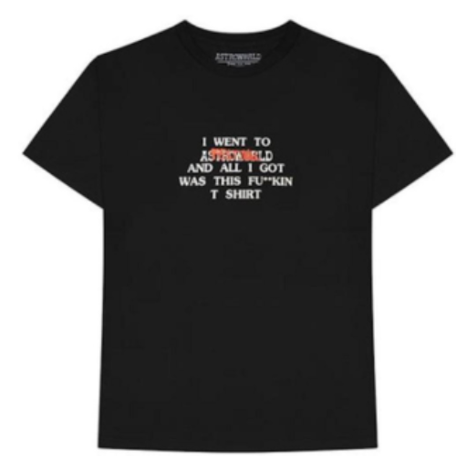 Travis Scott Where Were You Tee Black "Black T-shirt featuring a graphic of Travis Scott with the text 'Where Were You,' showcasing a bold design that reflects his unique style."