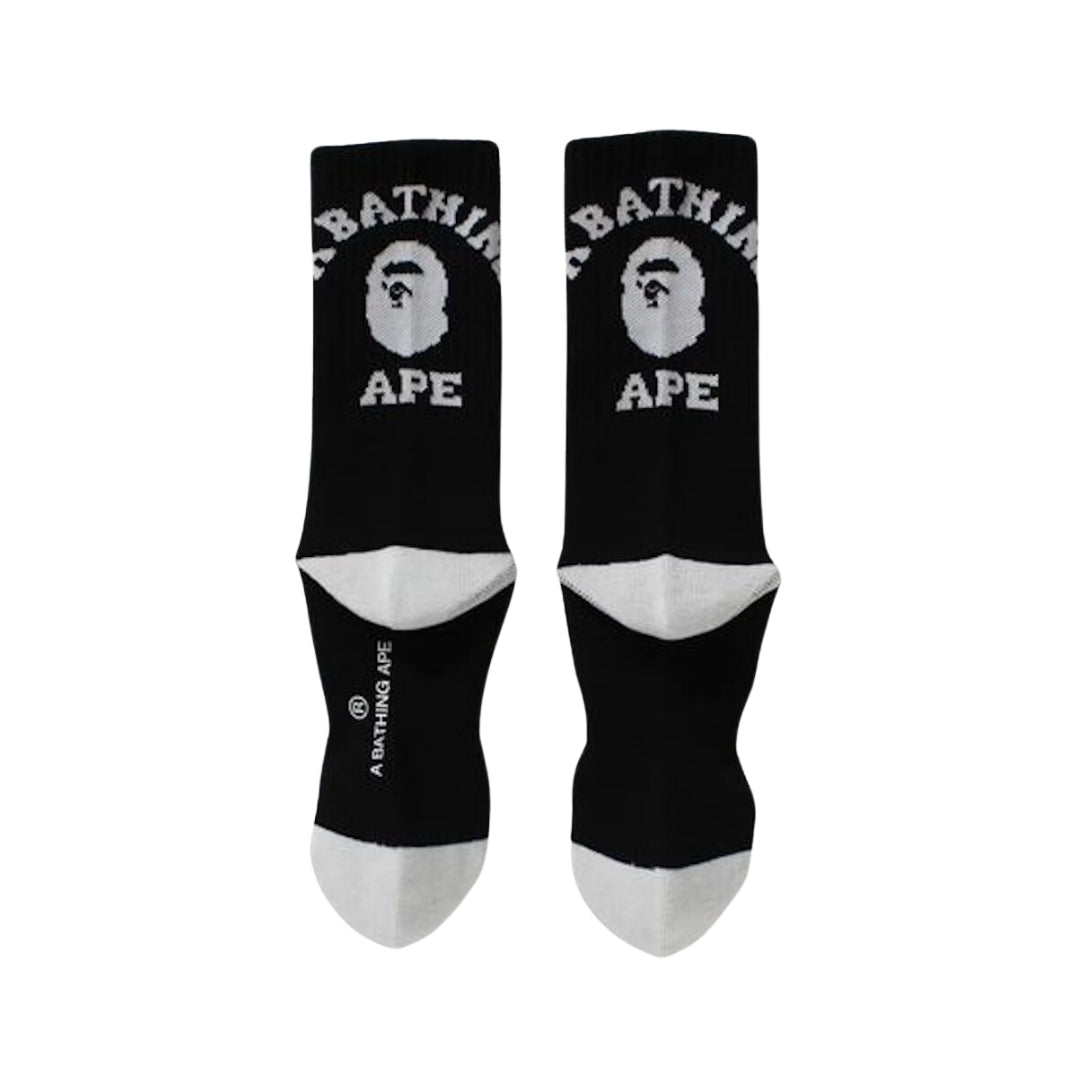 A Bathing Ape Bape Black Socks Brand New