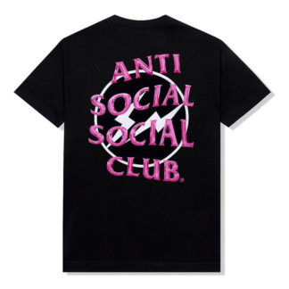 Anti Social Social Club x Fragment Precious Petals Tee (FW22) Black Pink "Black T-shirt from Anti Social Social Club x Fragment featuring a pink 'Precious Petals' graphic, combining vibrant colors with a modern streetwear aesthetic."



