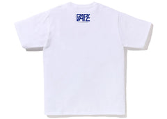 BAPE Logo Monogram Tee White Navy