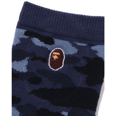 Bape Color Camo Ape Head Point Socks