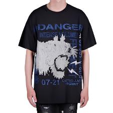 Cactus Jack by Travis Scott For Fragment Danger Tee "Black"