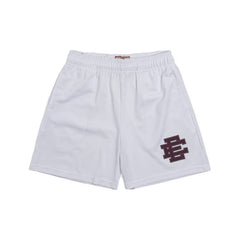 Eric Emanuel EE Basic Short White/Grey "White shorts from Eric Emanuel with grey accents, designed for a clean and modern look, perfect for casual and sporty styles."



