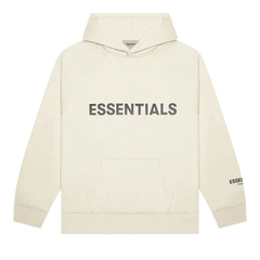 FEAR OF GOD ESSENTIALS HOODIE SS20 "CREAM" "Cream hoodie from collection, featuring a minimalist design and relaxed fit for comfortable, stylish wear."



