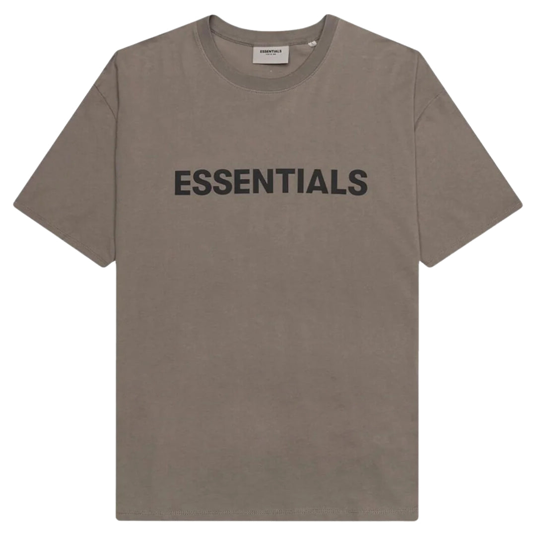 FEAR OF GOD ESSENTIALS T-SHIRT TAUPE  featuring a minimalist design and a comfortable, relaxed fit."