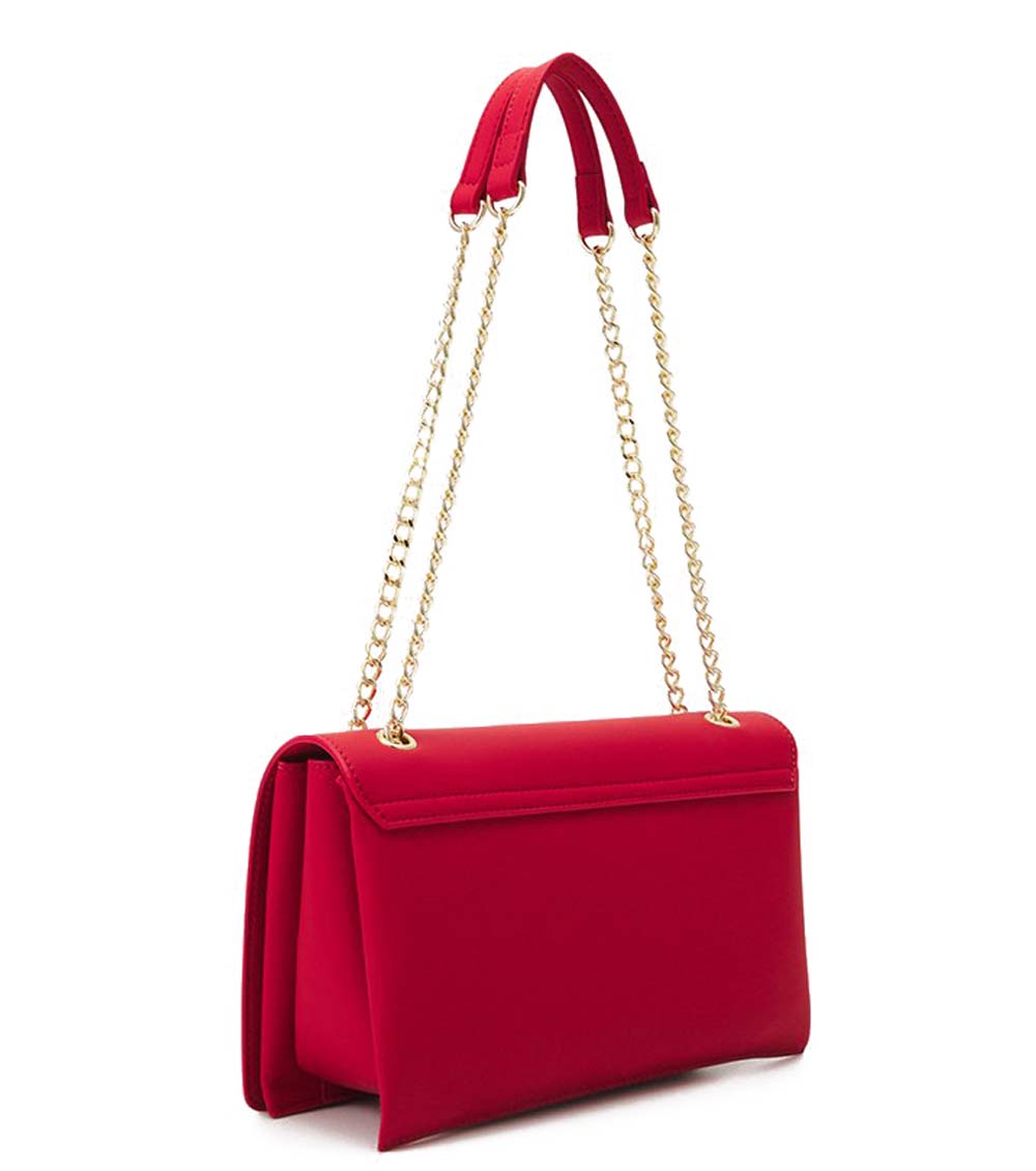 Love Moschino Red Logo Medium Shoulder Bag for Women