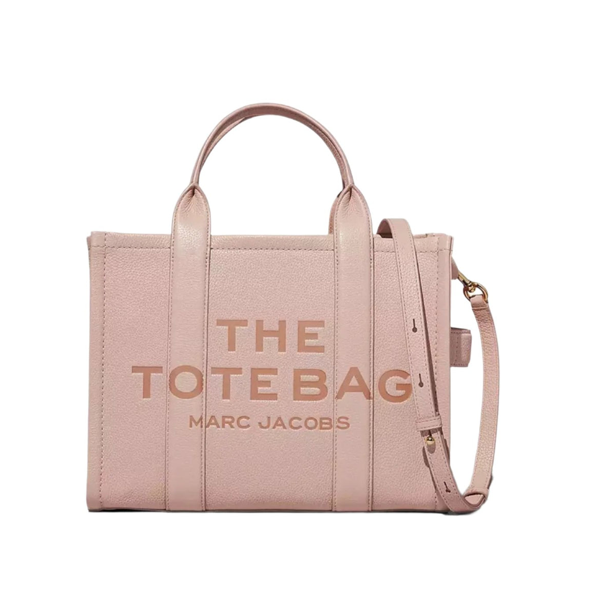 "MARC JACOBS The Medium Tote Bag, featuring a spacious design with sturdy handles and a chic logo. Made from durable materials, this versatile tote is perfect for everyday use, combining style and functionality."



