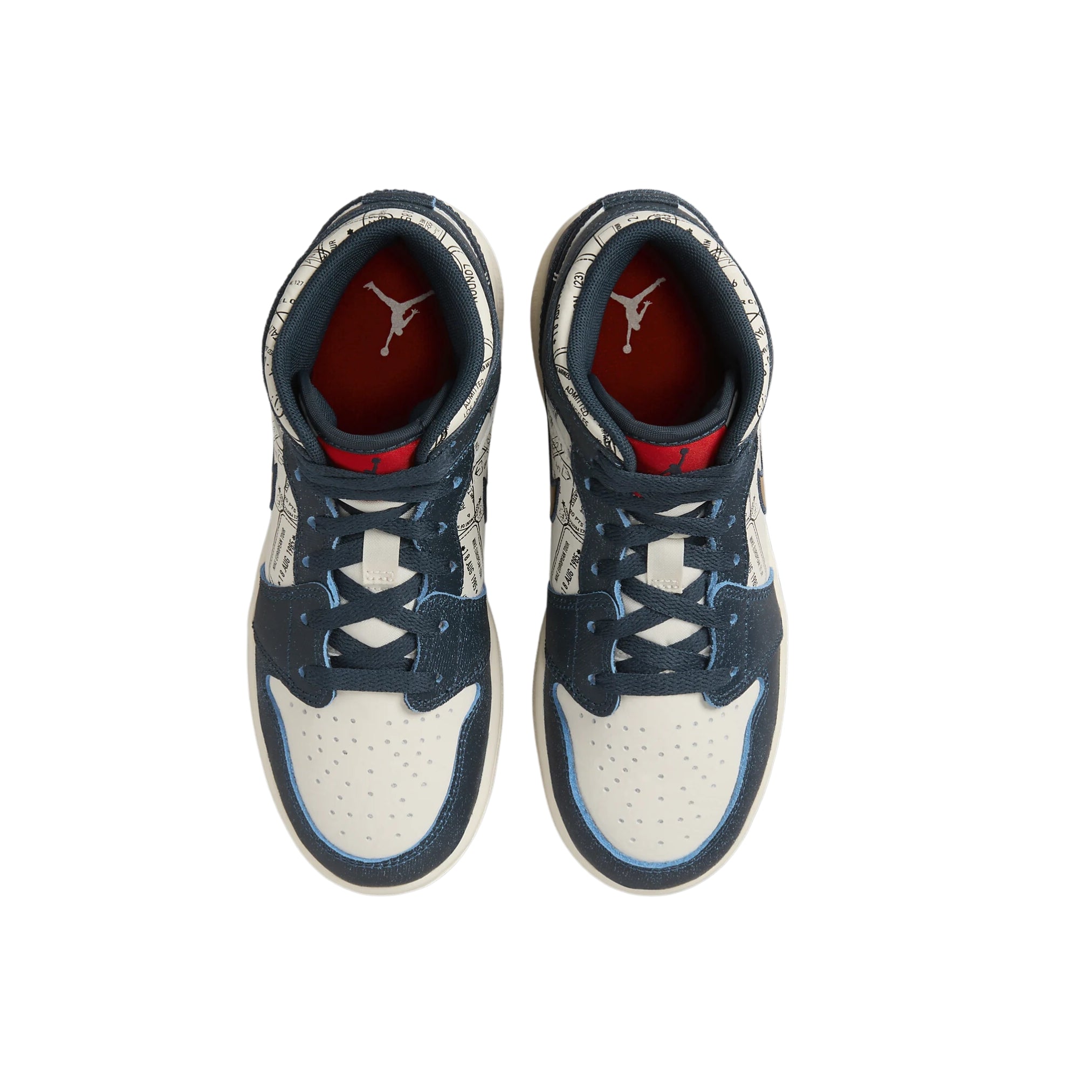 NIKE AIR JORDAN 1 MID ARMOURY NAVY TOUR (W)