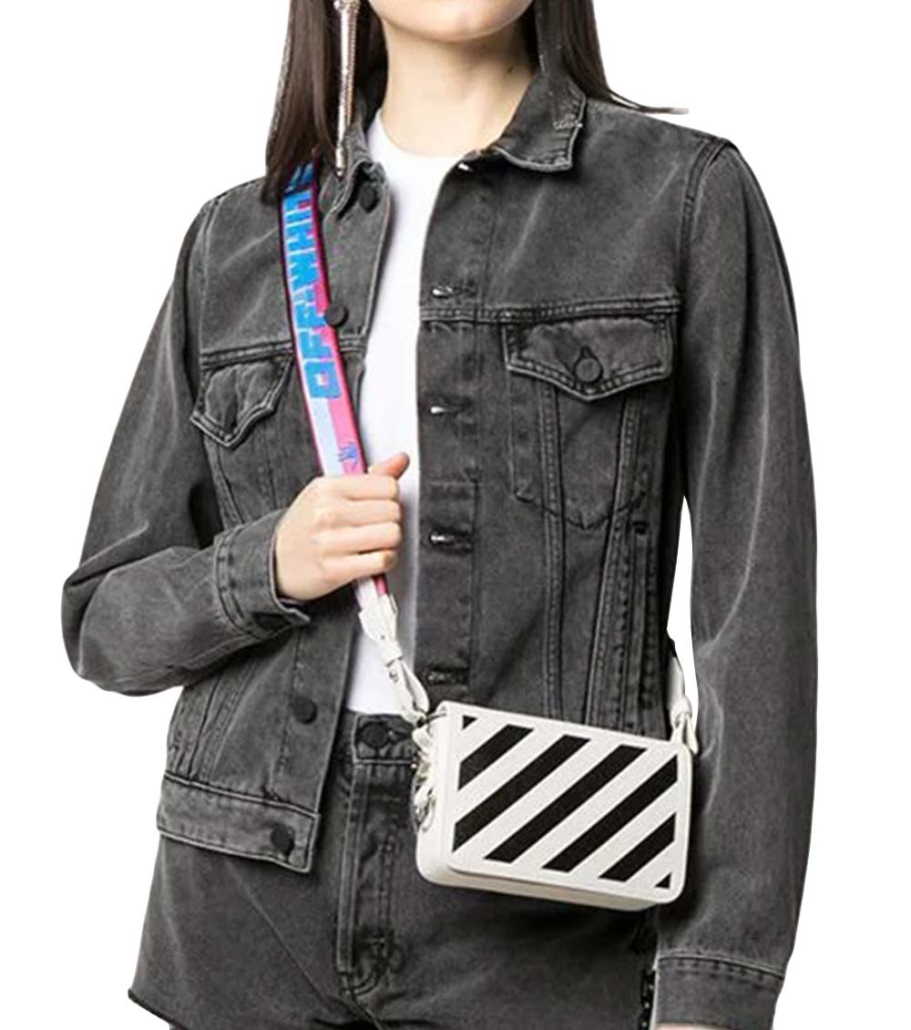 Off-White White Diag Mini Crossbody Bag for Women