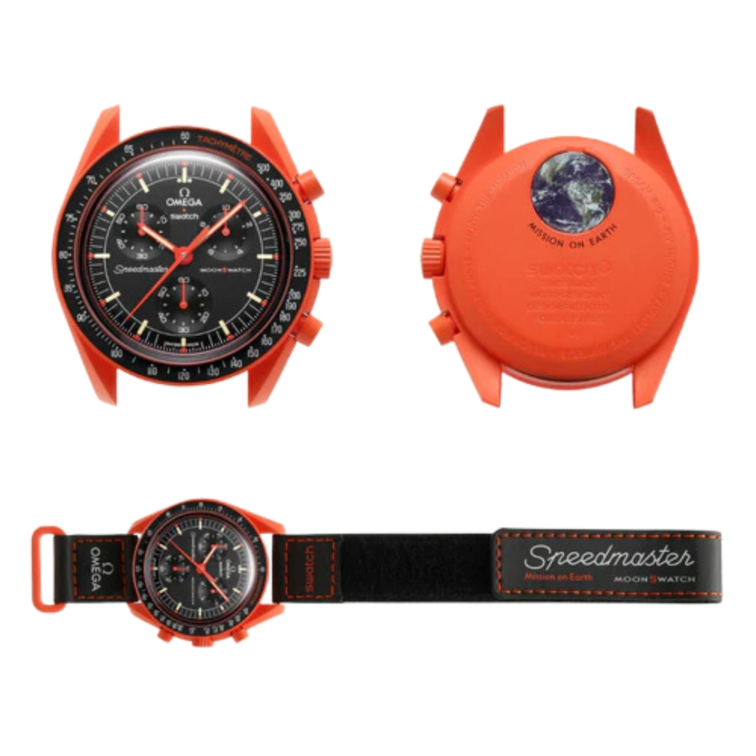 SWATCH X OMEGA BIOCERAMIC MOONSWATCH MISSION ON EARTH - LAVA