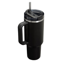 Stanley The Quencher H2.0 Travel Tumbler Black 2.0 40 oz
Stanley stainless steel tumbler with a handle and reusable straw