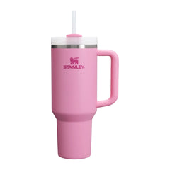 Stanley The Quencher H2.0 Travel Tumbler Peony 40 OZ
Stanley stainless steel tumbler with a handle and reusable straw