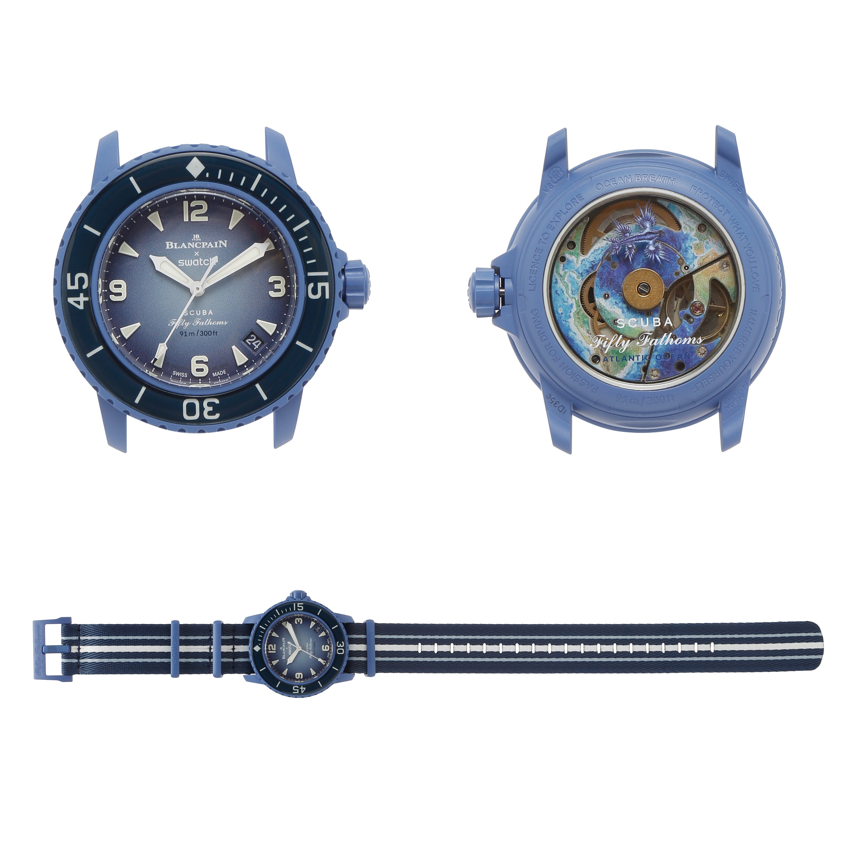 Swatch x Blancpain Bioceramic Scuba Fifty Fathoms Atlantic Ocean