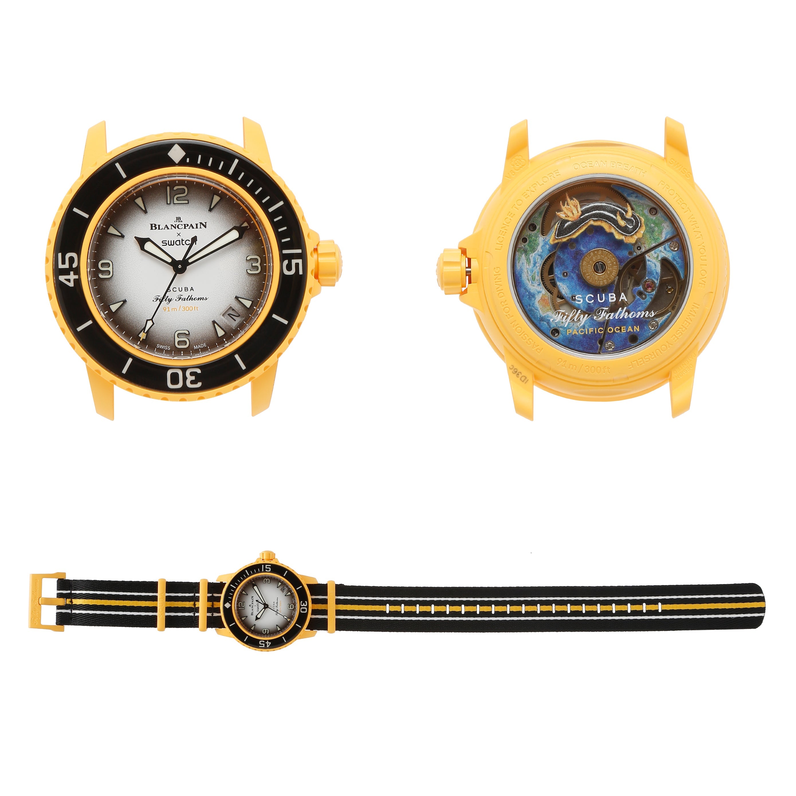 Swatch x Blancpain Bioceramic Scuba Fifty Fathoms Pacific Ocean