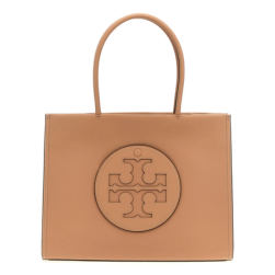 Tory Burch Beige Small Eco Ella Shopping Bag for women, featuring a spacious design with sturdy handles and a signature logo. Made from sustainable materials, this stylish tote is perfect for everyday use and environmentally conscious shopping."






